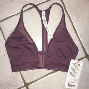 NEW Lululemon Seek the Heat bra dusty rose color